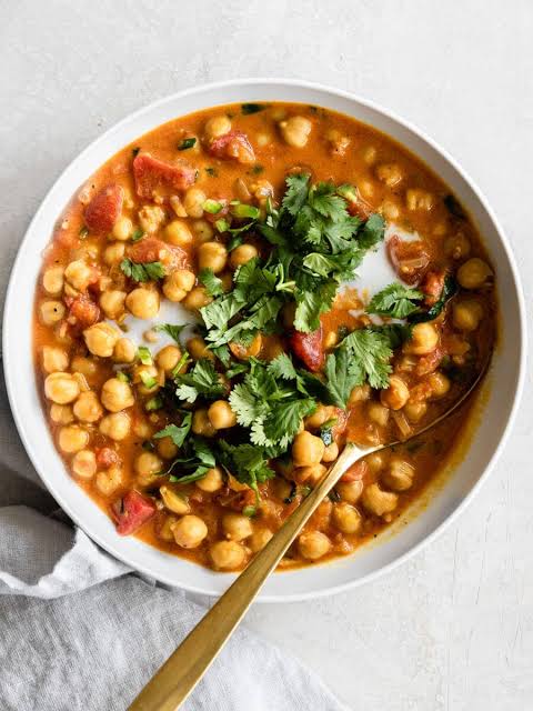 Curried Coconut Chick Peas